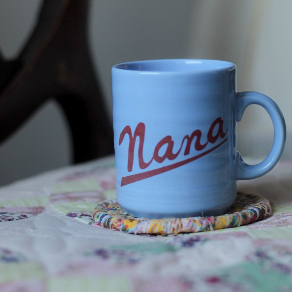 Blue "Nana" Mug - Made in England